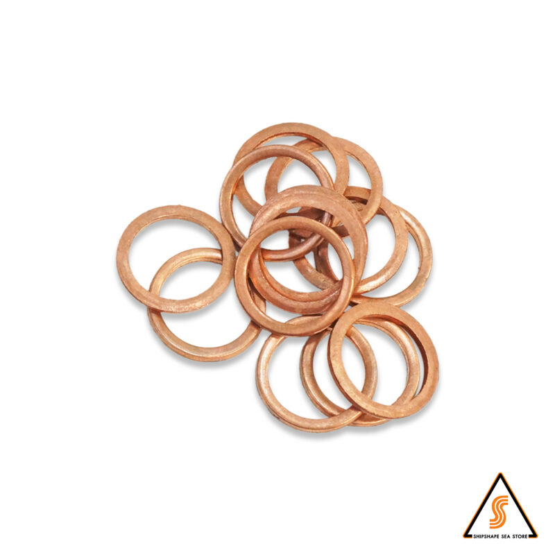 แหวนทองแดง 2.0 x 18 x 23 mm.