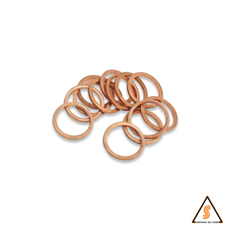 แหวนทองแดง 1.5 x 16 x 20 mm.