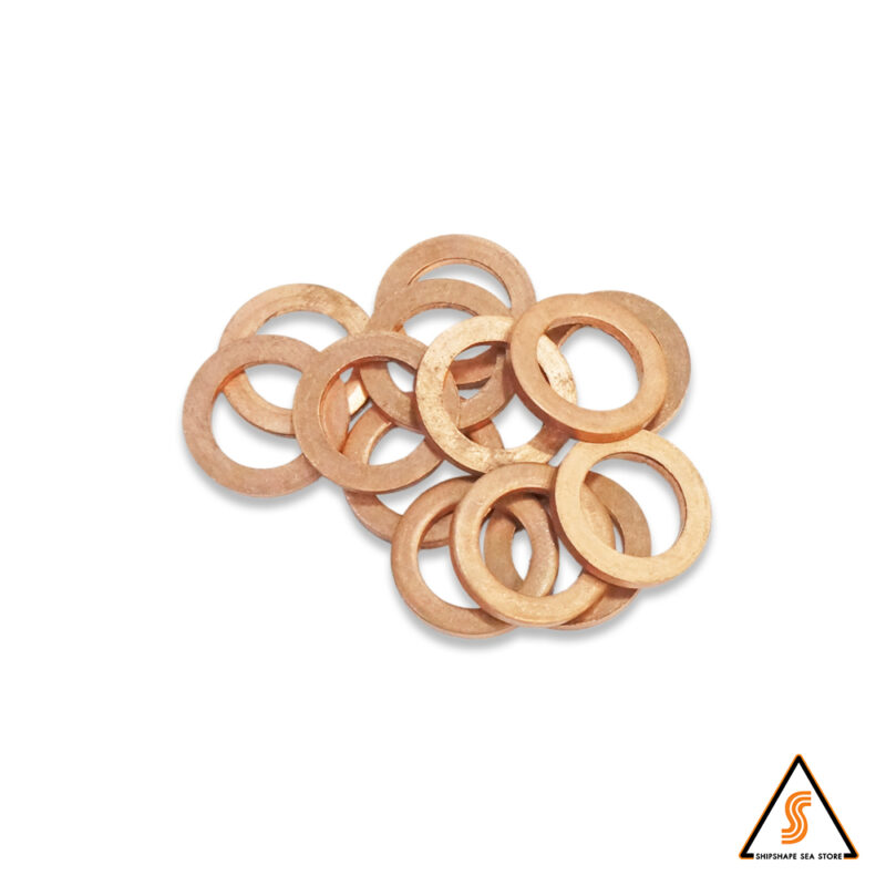 แหวนทองแดง 2.0 x 12 x 18 mm.