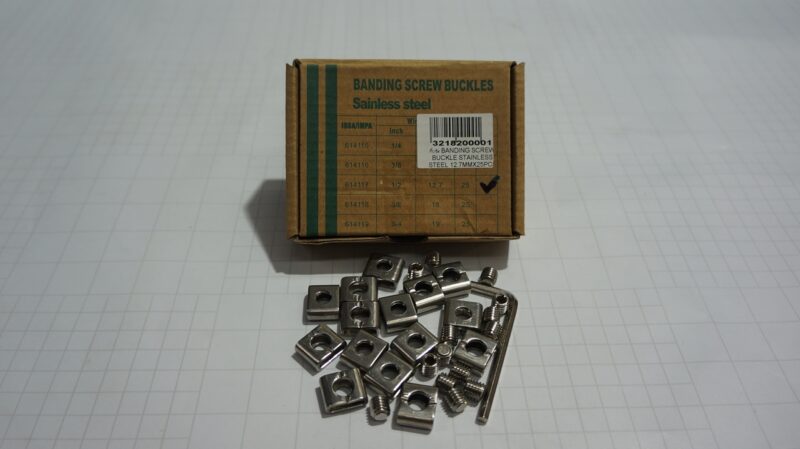 กิ๊บรัด BANDING SCREW BUCKLE STAINLESS STEEL 12.7MMX25PCS