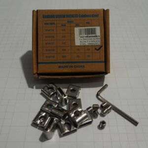 กิ๊บรัด BANDING SCREW BUCKLE STAINLESS STEEL 16MMX25PCS