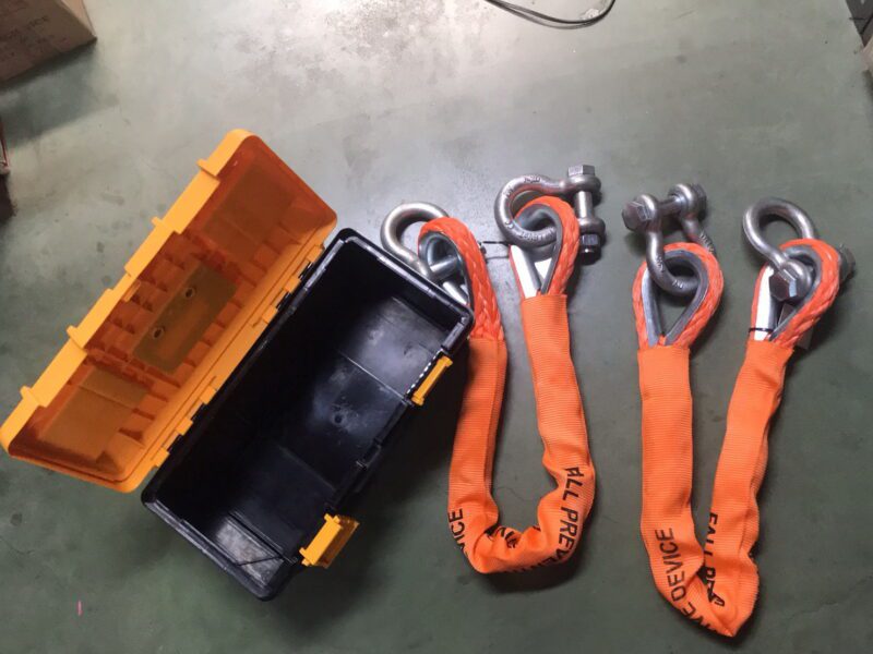 ชุดเชือกล็อค ป้องกันเรือบด FPD (Fall preventer device for lifeboat) SOLAS approve Length 1mtr with Lloyds Cert