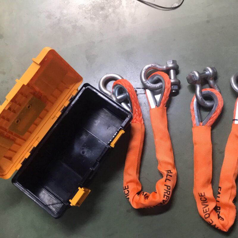 ชุดเชือกล็อค ป้องกันเรือบด FPD (Fall preventer device for lifeboat) SOLAS approve Length 1mtr with Lloyds Cert