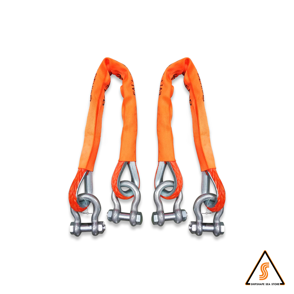 ชุดเชือกล็อค ป้องกันเรือบด FPD (Fall preventer device for lifeboat) SOLAS approve Length 1mtr with Lloyds Cert