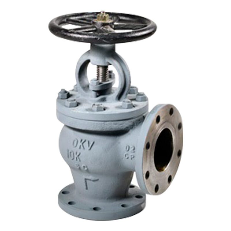 วาล์วฉาก 10K เหล็ก Cast Steel F7320, 100A ( 4