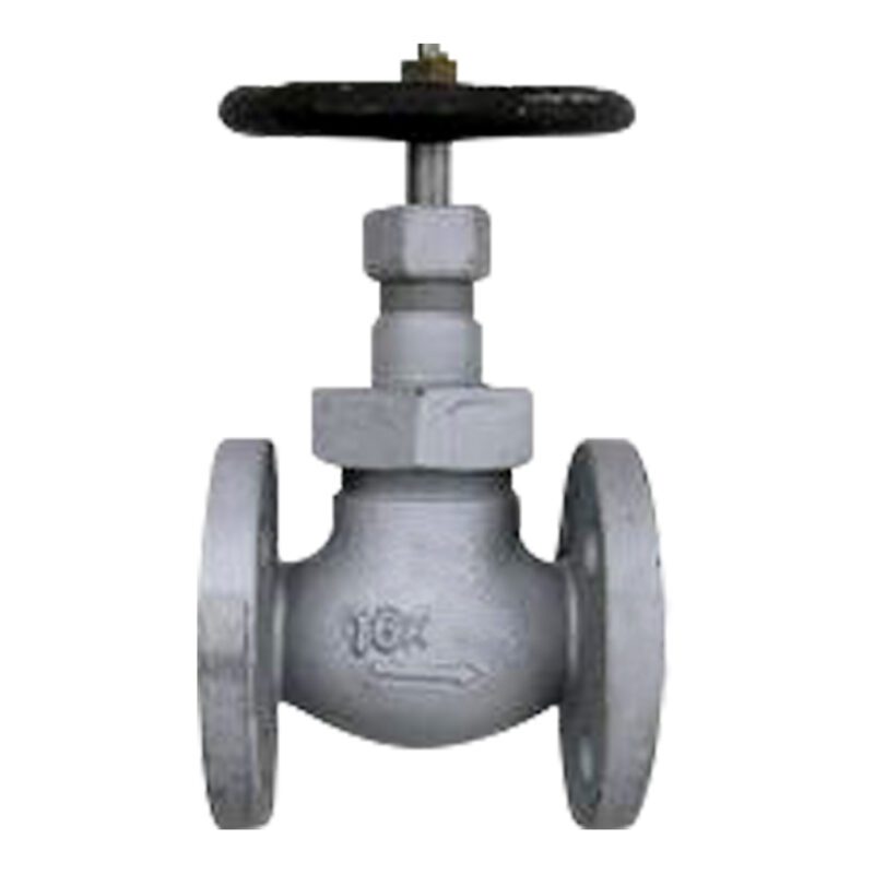 วาล์วตรง 16K เหล็ก Ductile iron F7323, 15A ( 1/2" ) L:110mm IMPA 750321