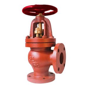 วาล์วฉาก 5K เหล็กหล่อ screw down check F7354, 100A ( 4" )