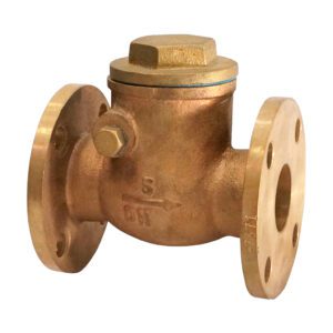 วาล์วกันกลับ Swing check v/v JIS F-7371, 5K 32mm ทองเหลือง