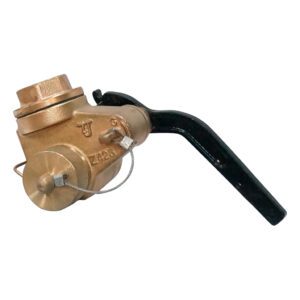 วาล์ว ฝาซาวดิ้ง ทองเหลือง Self closing gate valve head JIS-F3019 Brass เกลียวใน 2.5" BSP