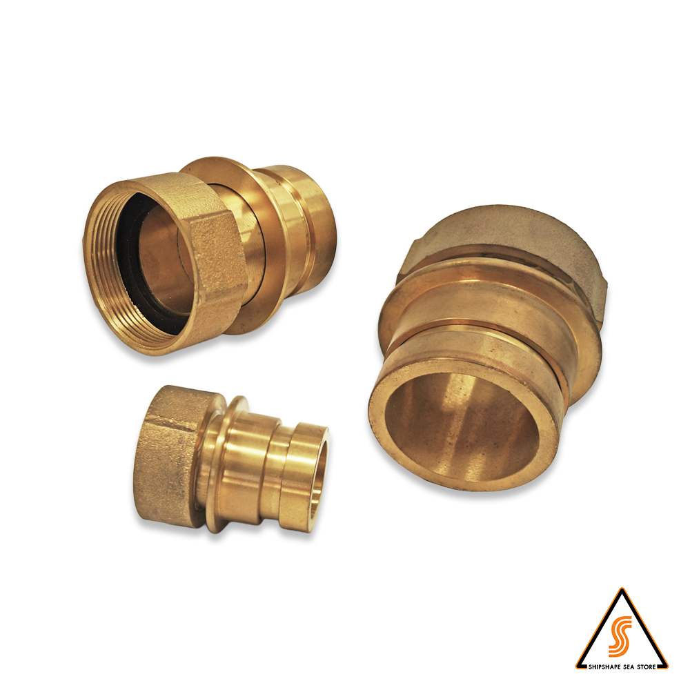 ข้อต่อดับเพลิง ทองเหลือง Machino x BSP 40A เกลียวใน(ผู้)