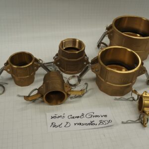 ข้อต่อ Cam & Groove, Part D, ทองเหลือง, BSP, 1"