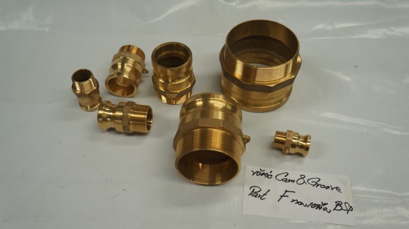 ข้อต่อ Cam & Groove, Part F, ทองเหลือง, BSP, 1"