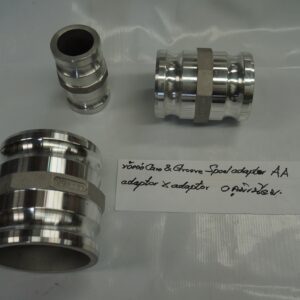 ข้อต่อ Cam & Groove, Spool adapter AA adaptor x adaptor Aluminium 4"