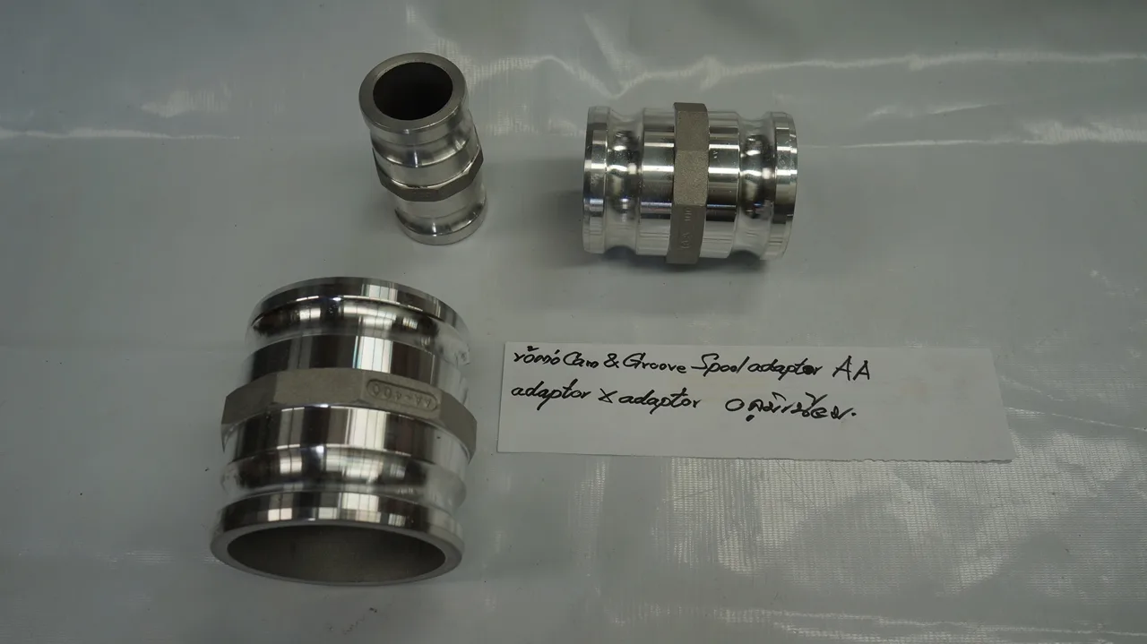 ข้อต่อ Cam & Groove, Spool adapter AA adaptor x adaptor Aluminium 4"