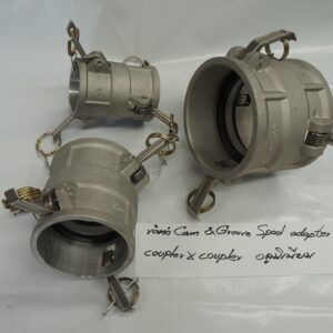 ข้อต่อ Cam & Groove, Spool adapter DD coupler x coupler Aluminium 3"