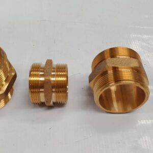 ข้อต่อ แปลงเกลียว ดับเพลิง ทองเหลือง Male BSP * Male NPT ขนาด 65A