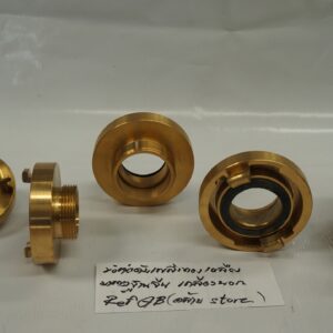 ข้อต่อดับเพลิง ทองเหลือง มาตรฐานจีน เกลียวนอก 40A (kA = 53mm) Ref GB12514.2-2006 (คล้าย storz)