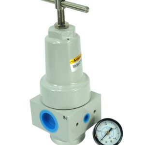 ชุด ปรับลม 40kg เกลียวใน G 1" ยาว 75มม พร้อม เกจ 0-4Mpa Working 0.5-3.5Mpa