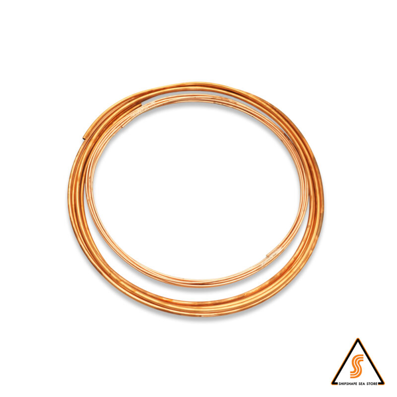 ท่อทองแดงม้วน OD 6 มม. T 1.0มม ยาว 50ฟุต ตัดขายเป็นเมตร