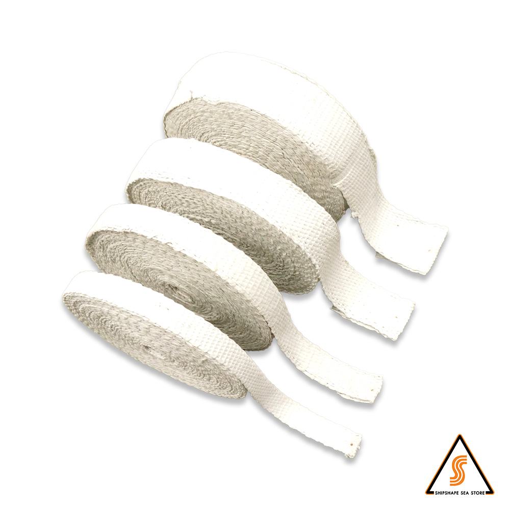 ผ้าแอสเบสทอส AAA แถบกว้าง (1.5") 38มม หนา 1/8" ยาว 30 เมตร