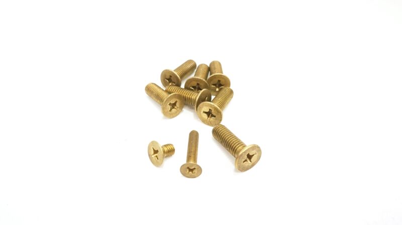 สกรู ทองเหลือง หัวเตเปอร์แฉก (+) ขนาด M8 x 25