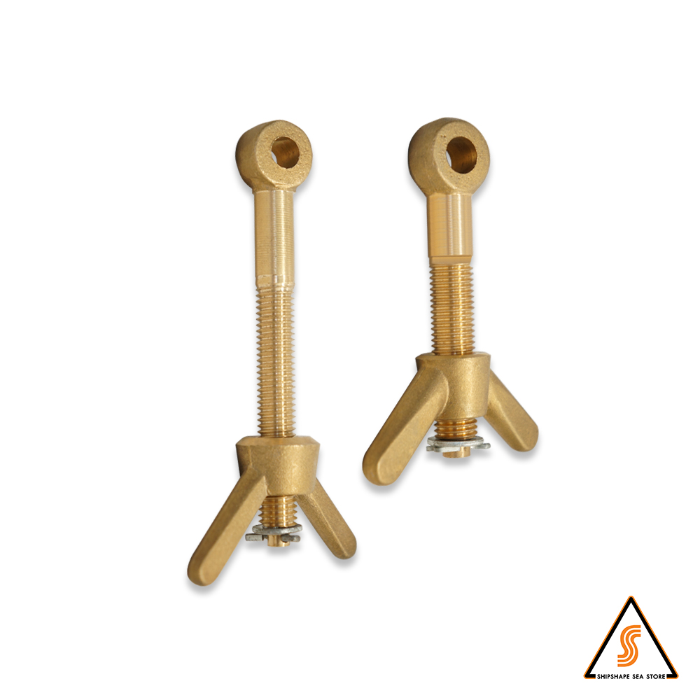 สกรูหางปลา ทองเหลือง ขนาด M12 x 150