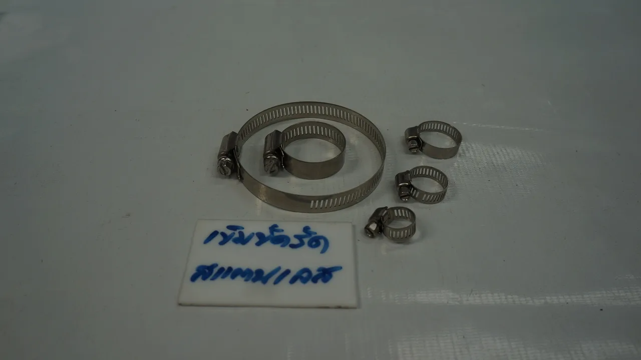 เข็มขัดรัด สแตนเลส เบอร์ 12, 18-32มม.