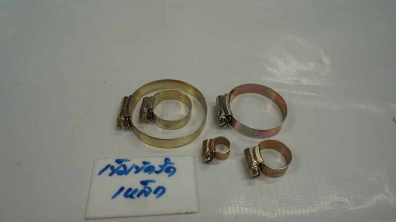 เข็มขัดรัด เหล็ก เบอร์ 6, 104-127มม. (สายยาง 4")