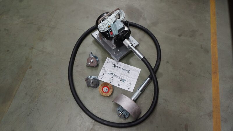 เครื่องปั่นสนิม China, 220V 50/60HZ ครบชุด, มอเตอร์รับประกัน1ปี, วัสดุสิ้นเปลืองเช่น หัวเฟือง สายอ่อน ไม่ได้รับประกัน