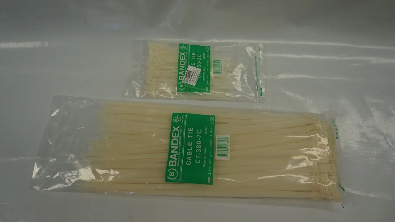 เคเบิ้ลไทร์ Bandex CT-150-3C สีขาว 3.6 mm x 6 Inch (100ea/pack)
