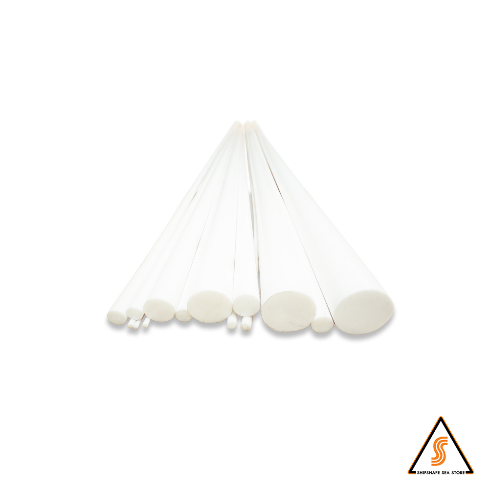 เทปล่อนแท่งกลม PTFE ROD 7 มิล x 1เมตร