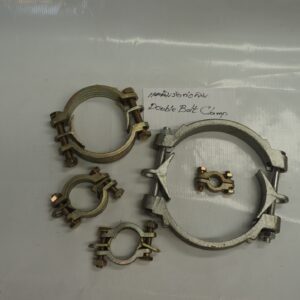 แคล้มรัดท่อลม Double Bolt Clamp 130-144mm (เบอร์ 600), 5"