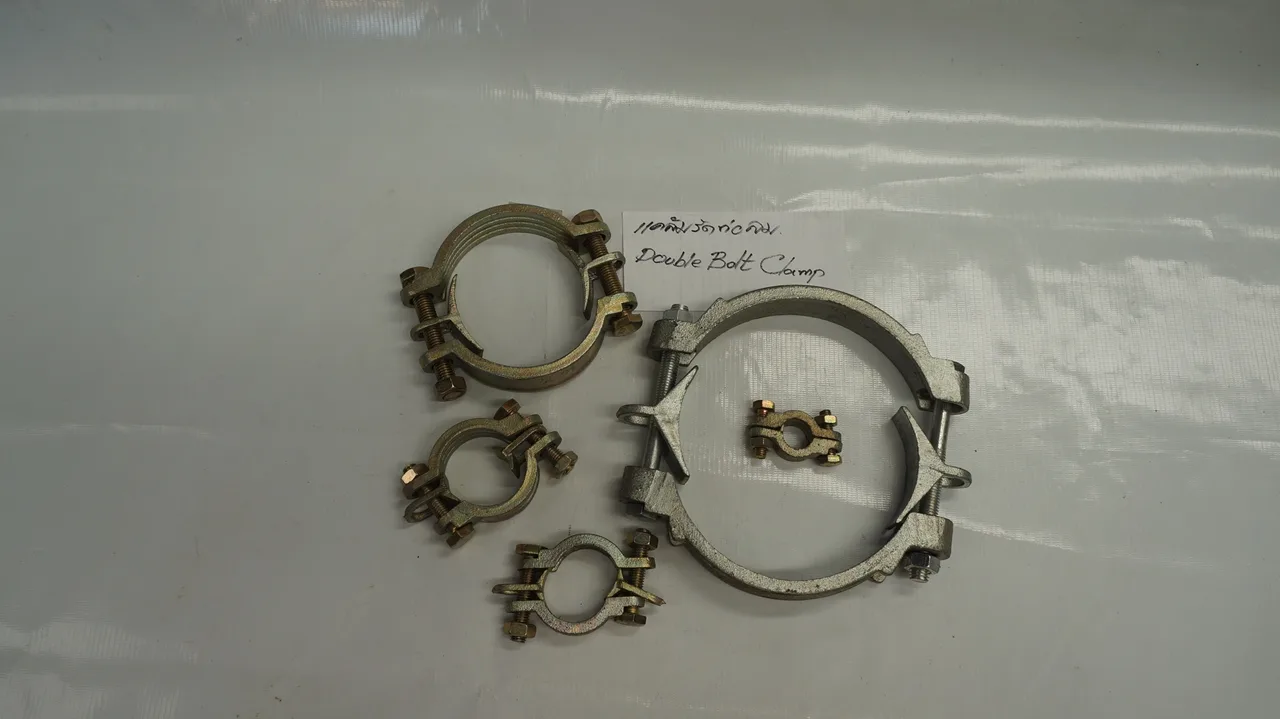 แคล้มรัดท่อลม Double Bolt Clamp 96-103mm (เบอร์ 463), 3-1/2