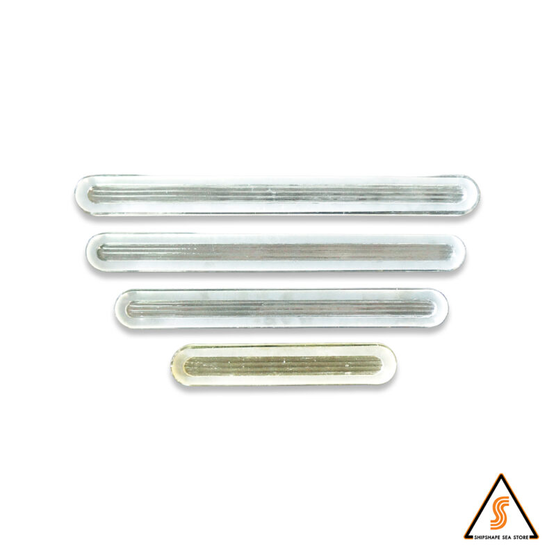 แท่งแก้วดูระดับน้ำ Boiler แบบร่อง ขนาด 34x17x320มม.