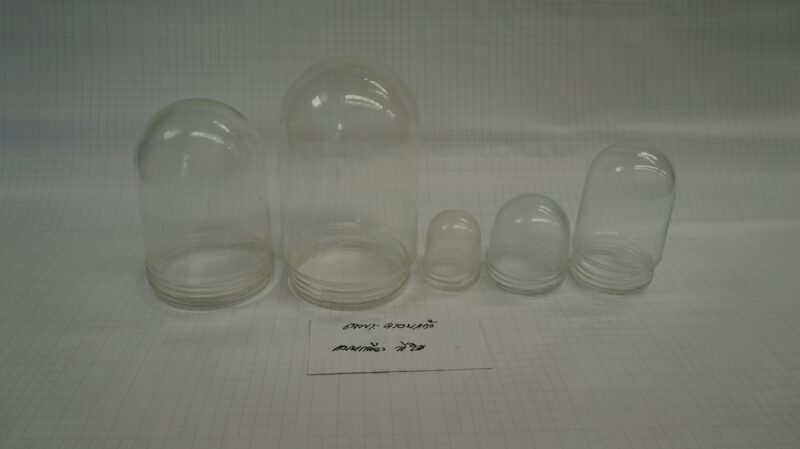 โคมไฟกรงนก เฉพาะ ครอบแก้ว แบบเกลียว S135A สีใส (ใช้กับ โคมกรงนก รหัส 18980)