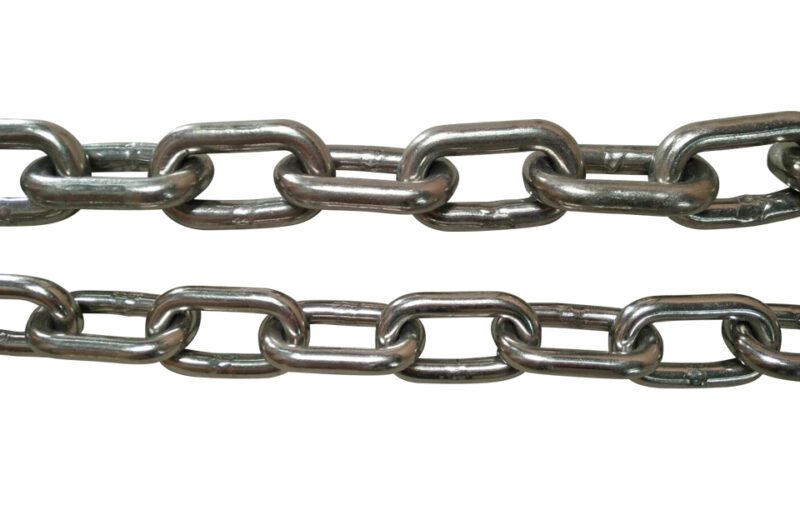 โซ่สแตนเลส SS304 ขนาด 5มม (3/16") ID-27x7mm