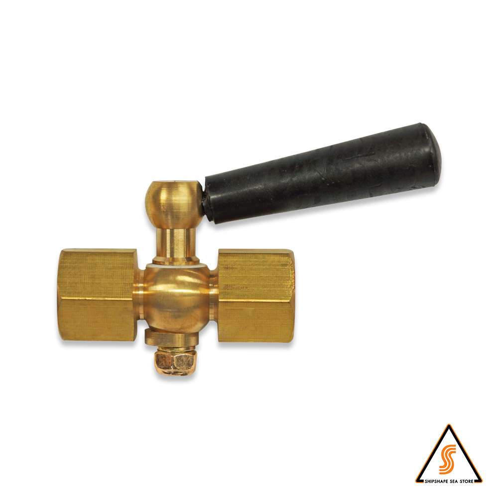 ก๊อกเกย์ ทองเหลือง ขนาด 1/2" ก.ใน 2 ข้าง