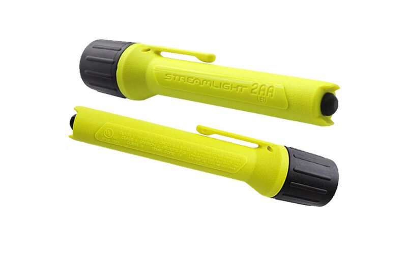 ไฟฉาย เซฟตี้ Streamlight USA # 67101 Yellow, 2AA ProPolymer LED Alkaline Battery-Powered Flashlight,