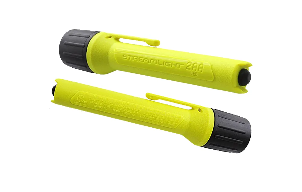 ไฟฉาย เซฟตี้ Streamlight USA # 67101 Yellow, 2AA ProPolymer LED Alkaline Battery-Powered Flashlight,
