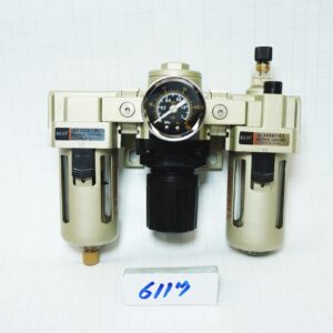 ชุด กรองลม + ปรับลม + เติมน้ำมันในลม 10kgf/cm2, 3/8", F.R.L. AC3000