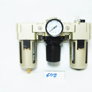 ชุด กรองลม + ปรับลม + เติมน้ำมันในลม 10kgf/cm2, 1/2", F.R.L AC4000