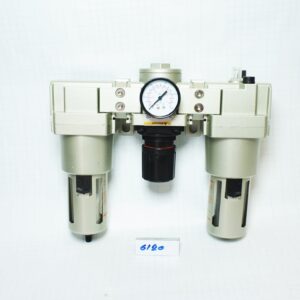 ชุด กรองลม + ปรับลม + เติมน้ำมันในลม 10kgf/cm2, 1" Auto drain # AC5000-10-D