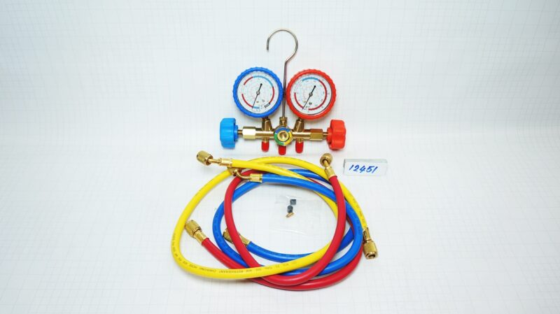 ชุดเติมน้ำยาแอร์ SP รุ่น 536, hose 36" x 3, R-12, R-22, R-134a, R-502, R-404