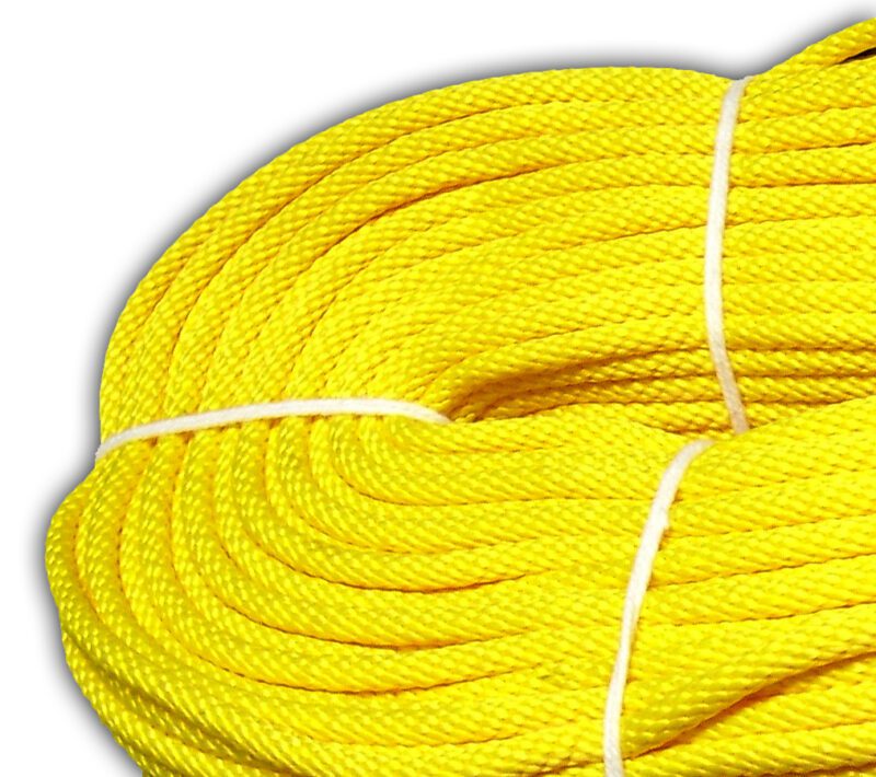 เชือกใยยักษ์ Towing Rope สีเหลือง 8 มม. X 100 เมตร (4-5กก)