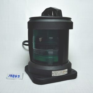 โคมไฟสัญญาณเดินเรือ ชั้นเดียว, รูน๊อต 155x155มม. กราบขวา Starboard light สีเขียว # CXH1-11P (IP56 For Ship 50mtr or above)With 12951 หลอดไฟนาวิเกชั่น P28S 220V 65W