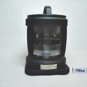 โคมไฟสัญญาณเดินเรือ ชั้นเดียว, รูน๊อต 155x155มม. ท้ายเรือ Stern light สีใส # CXH4-11P (IP56 For Ship 50mtr or above)With 12951 หลอดไฟนาวิเกชั่น P28S 220V 65W