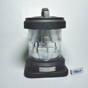 โคมไฟสัญญาณเดินเรือ ชั้นเดียว, รูน๊อต 155x155มม. สีใสรอบ 360องศา # CXH6-11P (IP56 For Ship 50mtr or above)|With 12951 หลอดไฟนาวิเกชั่น P28S 220V 65W|