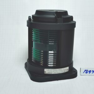 โคมไฟสัญญาณเดินเรือ ชั้นเดียว, รูน๊อต 120x120มม. กราบขวา Starboard light สีเขียว # CXH1-21P (IP56 For Ship 12-50mtr) With 21425 หลอดไฟนาวิเกชั่น BAY15d (เขี้ยวเยื้อง) 24V 25W