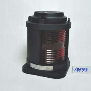 โคมไฟสัญญาณเดินเรือ ชั้นเดียว, รูน๊อต 120x120มม. กราบซ้าย Port light สีแดง # CXH2-21P (IP56 For Ship 12-50mtr)With 21425 หลอดไฟนาวิเกชั่น BAY15d (เขี้ยวเยื้อง) 24V 25W