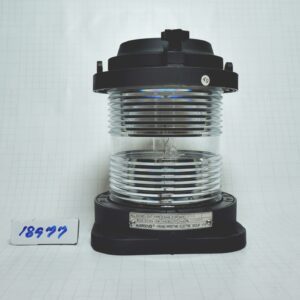 โคมไฟสัญญาณเดินเรือ ชั้นเดียว, รูน๊อต 120x120มม. สีใสรอบ 360องศา # CXH6-21P (IP56 For Ship 12-50mtr)With 21425 หลอดไฟนาวิเกชั่น BAY15d (เขี้ยวเยื้อง) 24V 25W